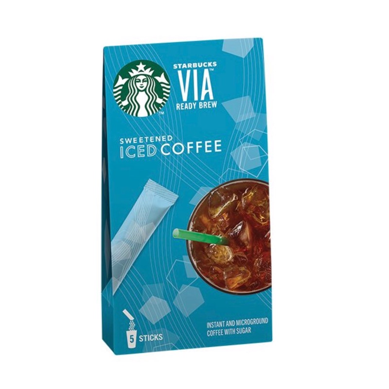 星巴克 冰咖啡VIA5入 冰咖啡 咖啡 VIA 即沖即喝 Starbucks