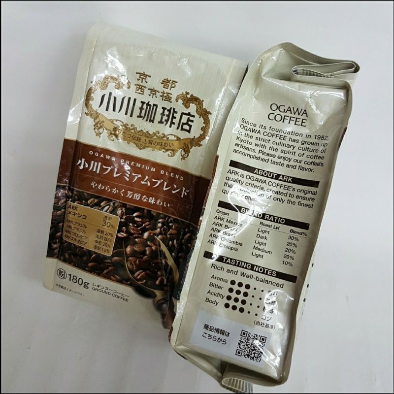【日本進口】小川咖啡~頂級淺焙咖啡粉/ 160克（新包裝，圖二）