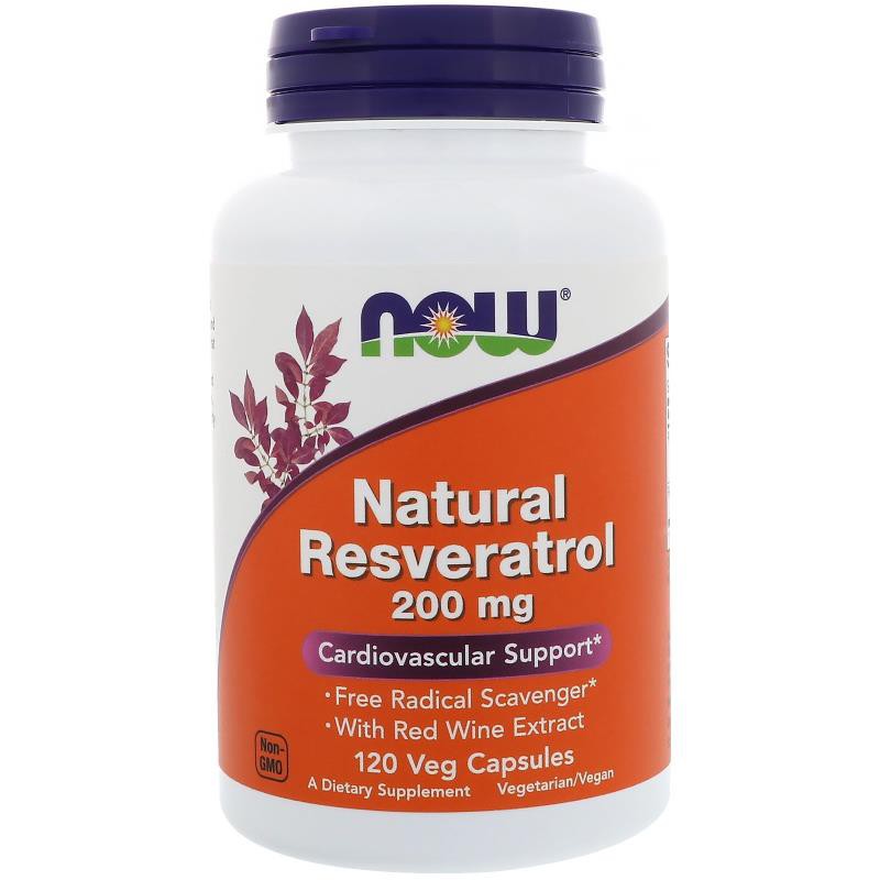 「家人有吃才代購」Now Foods Natural Resveratrol 白藜蘆醇 200mg 120顆 素食