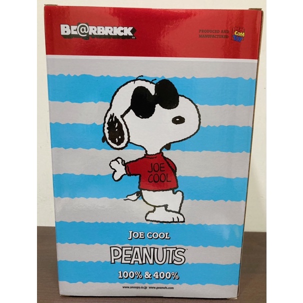 Be@rbrick 史努比 Joe Cool 400%+100% 全新未拆 現貨