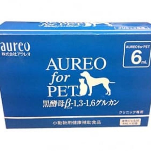 日本 AUREO黑酵母  Aureo 黑酵母寵物用口服液 犬/貓/鼠/兔/寵物補助食品(黑酵母β-Glucan) 6ML