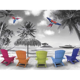 現貨美國Ceaco Color Splash - Beach Chairs 750片 拼圖