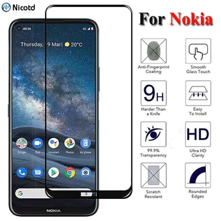 NOKIA 諾基亞 8.3 全覆蓋保護鋼化玻璃 5G 螢幕保護膜諾基亞 8.1 X7 玻璃螢幕保護膜 Nokai 8 玻