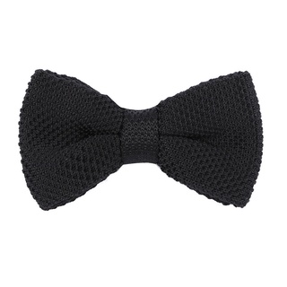 英國 Tie Doctor 手工 黑色 針織 便利 領結 Black Knitted Pre-Tied Bow Tie