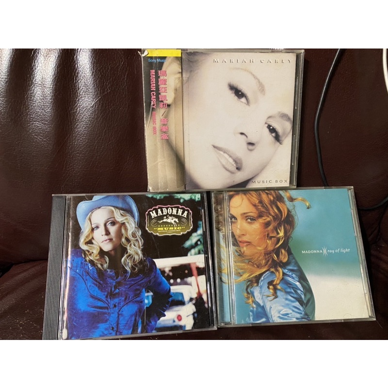 瑪麗亞凱莉音樂盒瑪丹娜兩張共三CD九成新保存良好