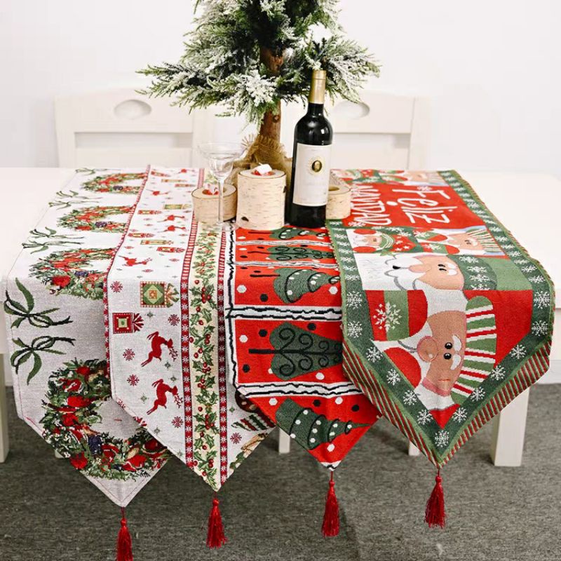 聖誕系列🎉台灣出貨🎉全新款 超可愛聖誕桌旗 桌巾 長條桌布 (有現貨+預購) 值得收藏