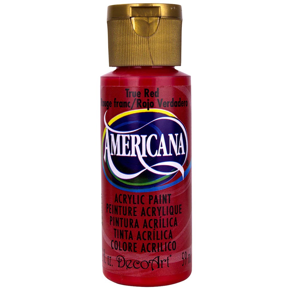 DecoArt 正紅色 True Red 59 ml Americana 壓克力顏料 - DA129 (美國)