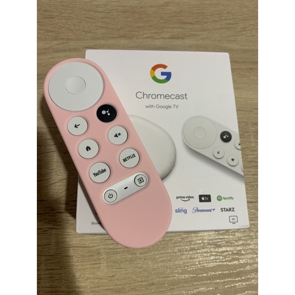 Chromecast with Google TV 送粉紅遙控保護套