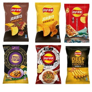 【蝦皮直營】Lay's樂事 波樂/大波浪洋芋片系列 85g/70g 肋排/雞腿/烤雞串 零食 餅乾 洋芋片