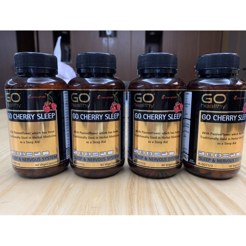 【澳洲最後1罐】Go Healthy Go Cherry Sleep 紐西蘭 櫻桃助眠膠囊 褪黑 改善睡眠 緊張 90顆 蝦皮購物