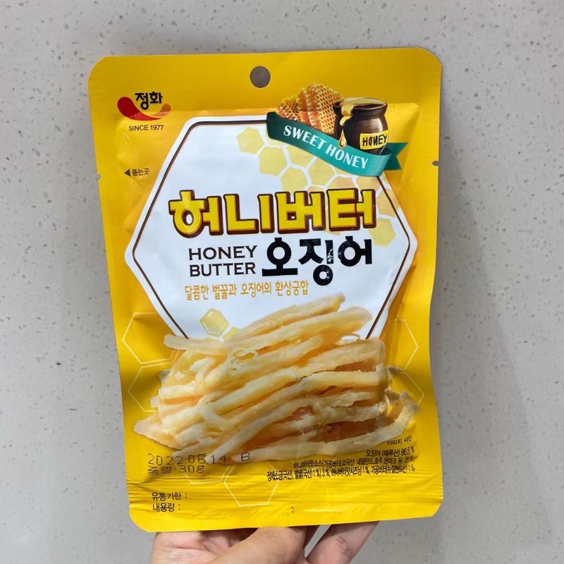 現貨正韓🇰🇷韓國空運進口零食奶油蜂蜜魷魚絲海鮮零食