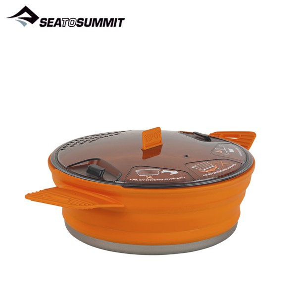 Sea To Summit X Pot 1.4L 摺疊鍋 橘色 矽膠 登山露營鍋具 個人鍋