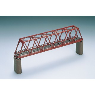 【中島商店】 TOMIX 3031 單線桁架橋 紅 付紅磚橋墩2入