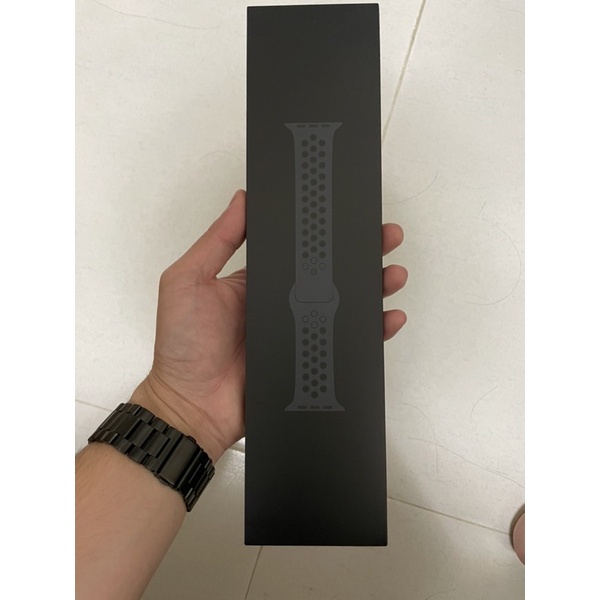 Apple Watch s7 45mm Nike黑色運動版錶帶(未拆封)
