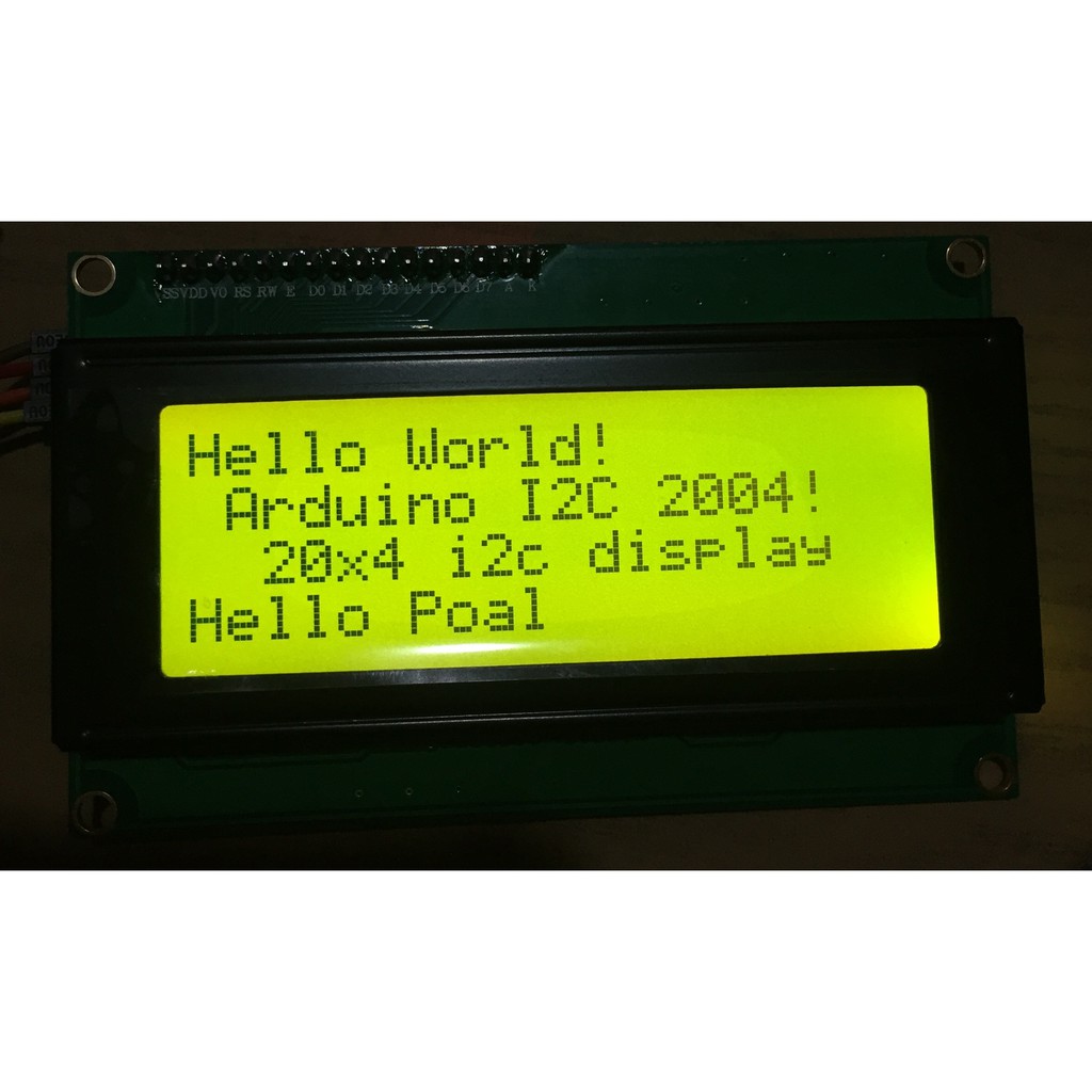IIC/I2C LCD 2004液晶 LCD 2004液晶模組 5V 黃綠屏 Arduino