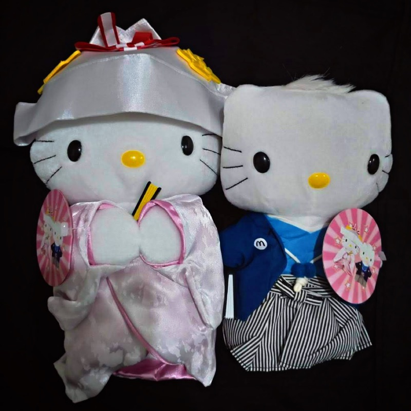 麥當勞絕版Hello Kitty 日式和服結婚公仔娃娃