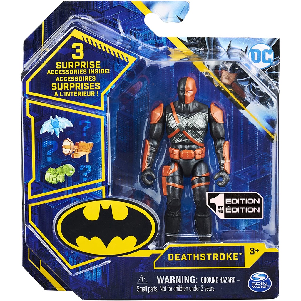 BATMAN 蝙蝠俠 4吋可動人偶 Deathstroke 喪鐘 4吋喪鐘可動人偶 喪鐘4吋可動人偶 正版在台現貨