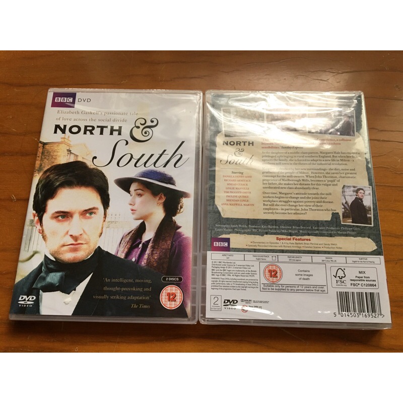 BBC《North and South北與南》全ㄧ季DVD 理查阿米塔吉 全新品 最後一片
