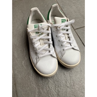 二手 Adidas original stan smith 綠尾 小白鞋/23