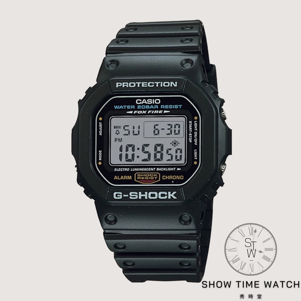 G-SHOCK 卡西歐 經典方形單顯示電子錶 / 經典復古  DW-5600E-1V [ 秀時堂 ]