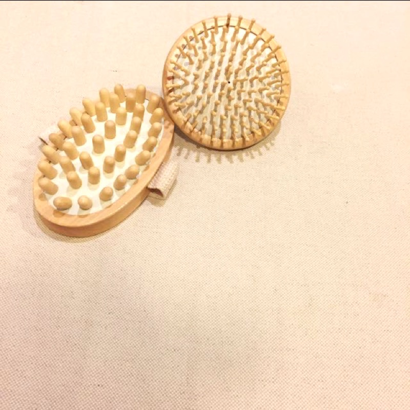 頭皮身體護理組💆全新伊聖詩木頭按摩梳💆