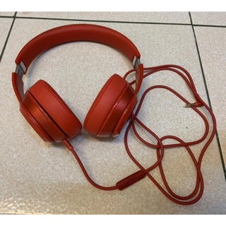 beats solo 2 有線 耳罩式耳機 紅色 product red 二手