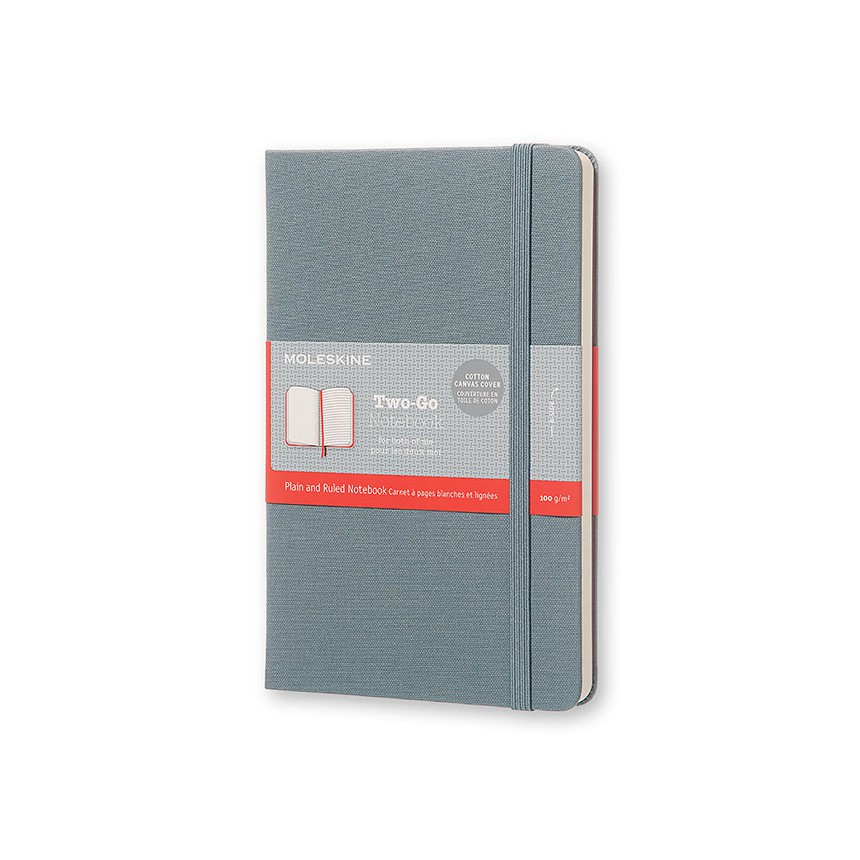◆Moleskine TWO-GO筆記本 (空白+橫線，共4色)，文藝 氣質 手帳 無酸紙