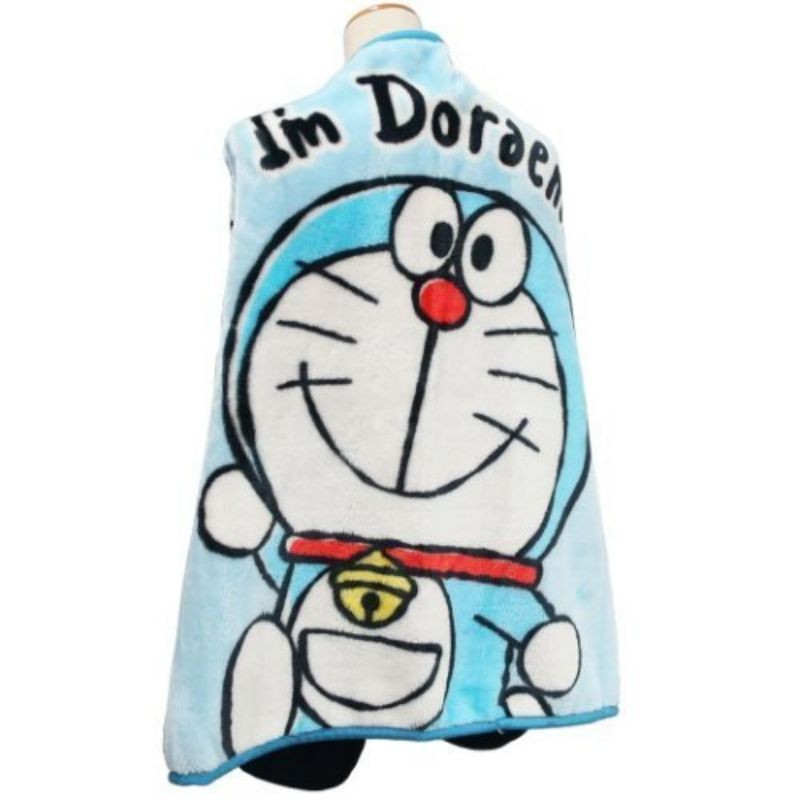 牛牛ㄉ媽*日本進口正版商品㊣哆啦A夢毯子 Doraemon 小叮噹保暖膝上披肩兩用毛毯 懶人被 午睡毯50週年紀念款