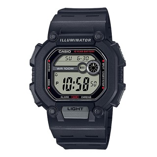 【CASIO】卡西歐 防水電子錶 W-737H-1A LED燈光 防水100米 臺灣卡西歐保固一年