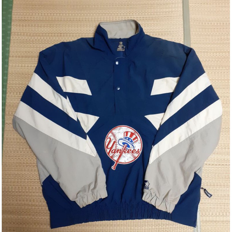 (二手) STARTER 洋基 YANKEES MLB 衝鋒衣 防風外套 古著 老品 復古
