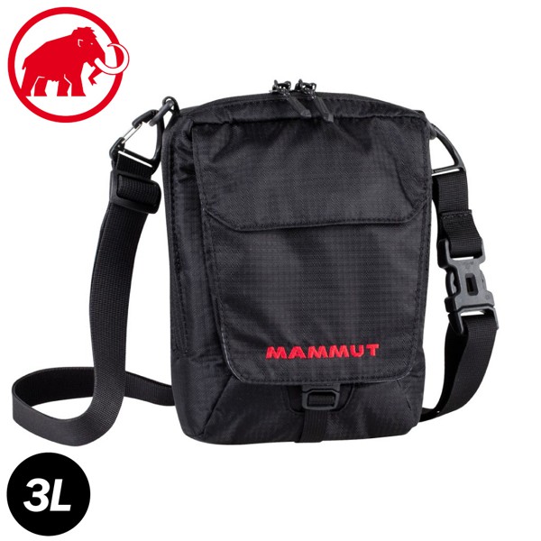 【MAMMUT 長毛象 Tasch Pouch 3L 側背包《黑》】2520-00131/斜背包/小包/旅遊/悠遊山水