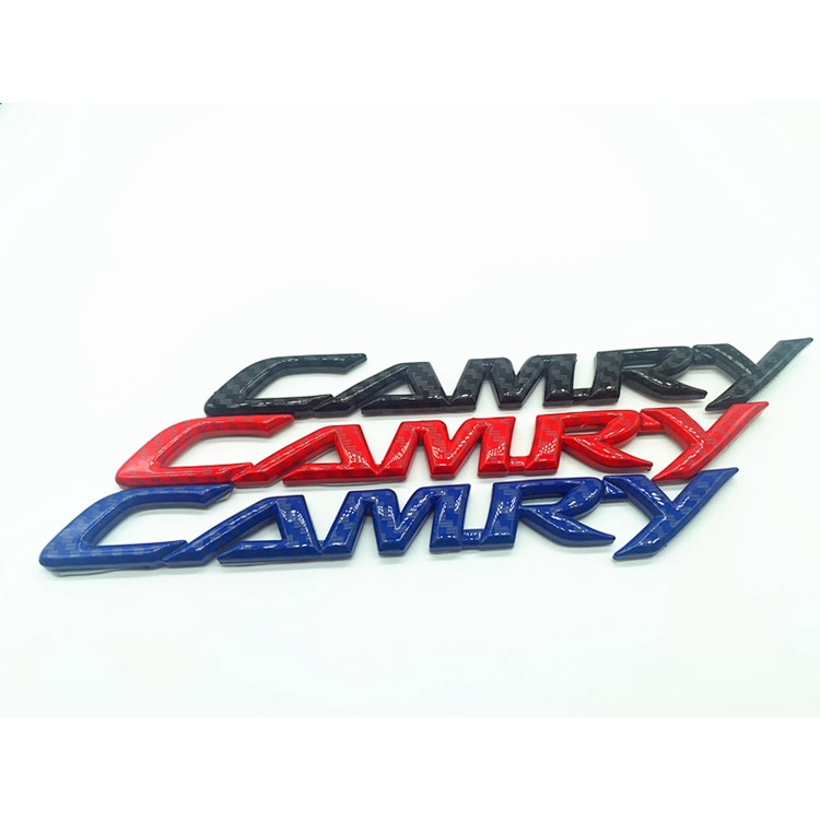 Toyota豐田卡夢凱美麗車標車尾標尾廂標車內裝飾camry英文標碳纖維後尾箱車標誌 蝦皮購物