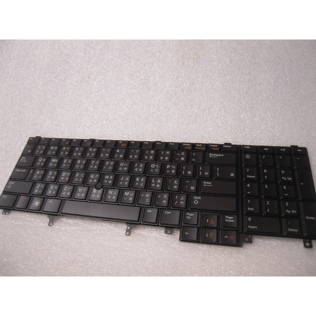 全新原廠Dell Latitude E5520，E5530，E652,型號: MP-10H23RCJ886背光鍵盤