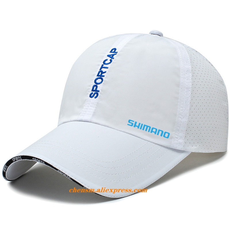 Shimano 夏季新款 2022 防水速乾棒球帽釣魚男士戶外運動帽休閒帽可調嘻哈帽