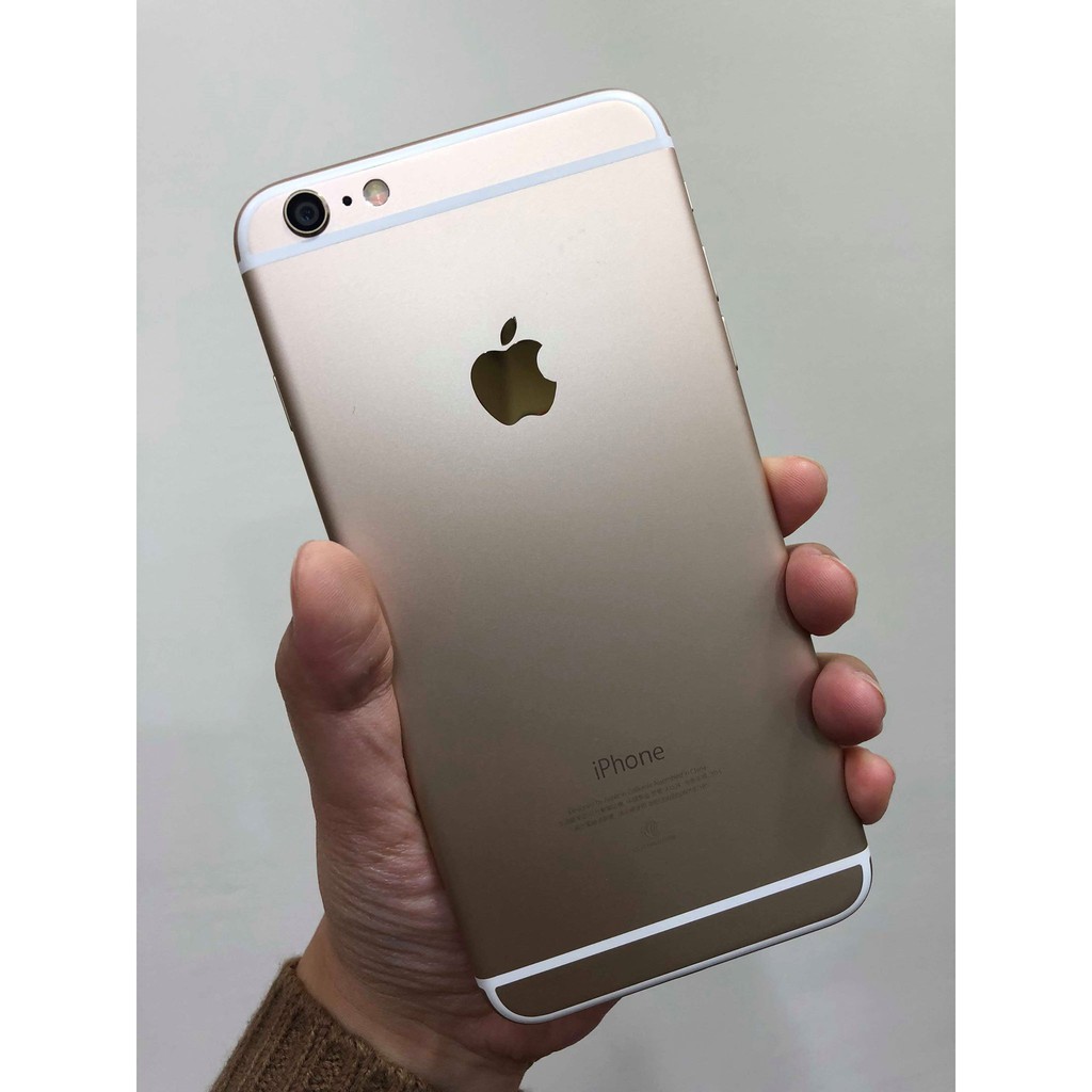 iPhone 6 plus 金色 64G 外觀漂亮無傷 指紋失效 其餘功能正常 電池已換新（編號6P7185）