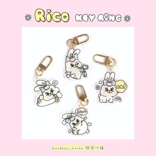 🔥韓國代購🌿部份現貨｜🇰🇷MOMOREI_ 粉紅莉可兔 Rico 鑰匙圈 AirPods 掛飾 吊飾