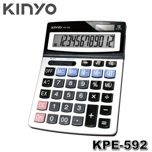 【3CTOWN】含稅附發票 KINYO金葉 KPE-592 桌上型計算機