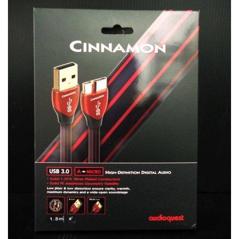 『永翊音響 』美國 audioquest Cinnamon 鍍銀導體USB傳輸線(3.0 A - 3.0 Micro)