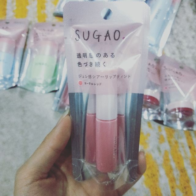 Yuri無國界代購 現貨日本sugao 最新日期雪透白素顏慕斯舒芙蕾腮紅果凍感唇釉零毛孔潤色妝前乳 蝦皮購物