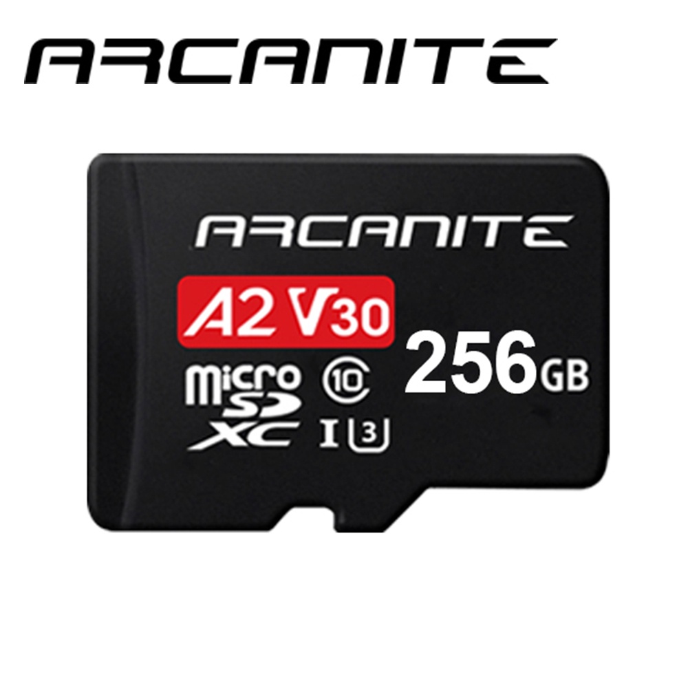 ARCANITE 256GB MicroSDXC U3 V30 A2 記憶卡