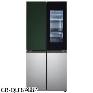 LG樂金860公升敲敲門可更換門片冰箱GR-QLF87GSP (含標準安裝) 大型配送