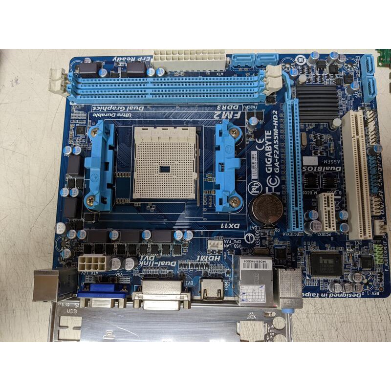 技嘉 GA-F2A55M-HD2主機板 /DDR3/FM2/含擋板 二手良品 售$399元