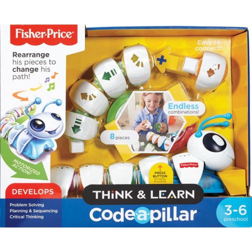 費雪牌 毛毛蟲寫程式 Code-a-pillar 幼兒程式啟蒙玩具 fisher price think &amp; learn