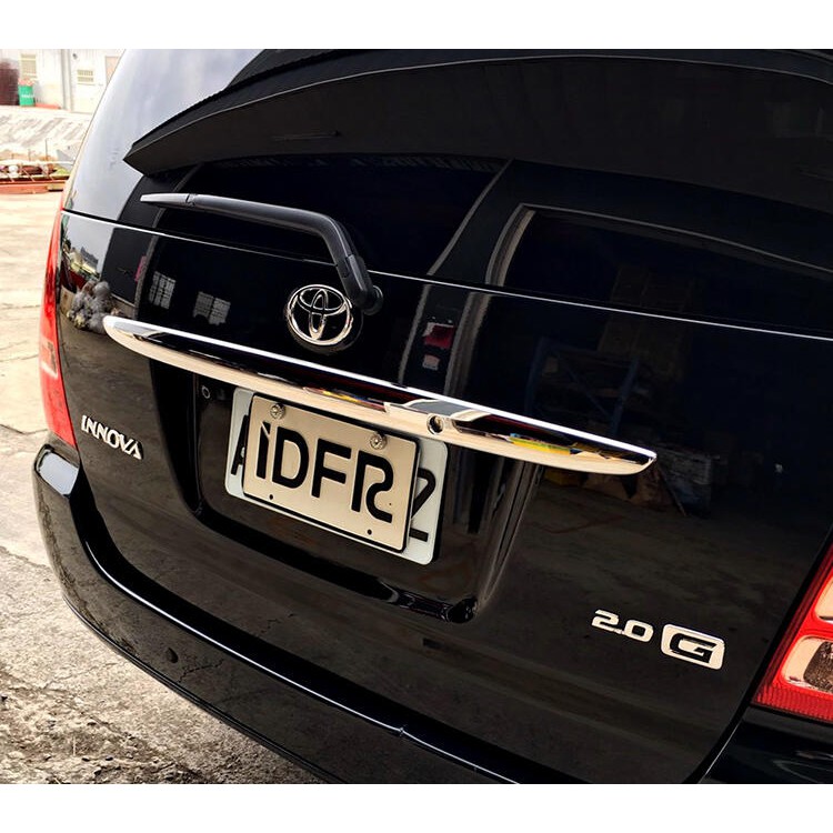 Toyota Innova 2003~2014 INNOVA 改裝 鍍鉻銀 後車箱飾條 尾門行李把手飾條貼 圓夢工廠