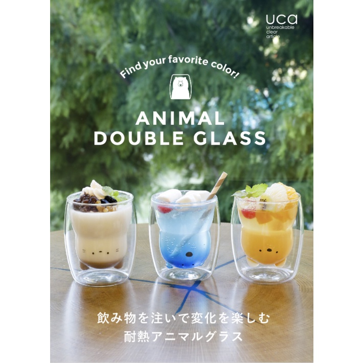 【現貨-日本CB JAPAN】耐熱雙層 北極熊 貓咪玻璃杯 飲料杯 調酒杯 玻璃杯 酒杯 生日禮物