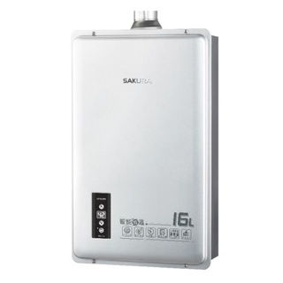 櫻花牌16L智慧恆溫強排型熱水器 DH-1605《日成廚衛》