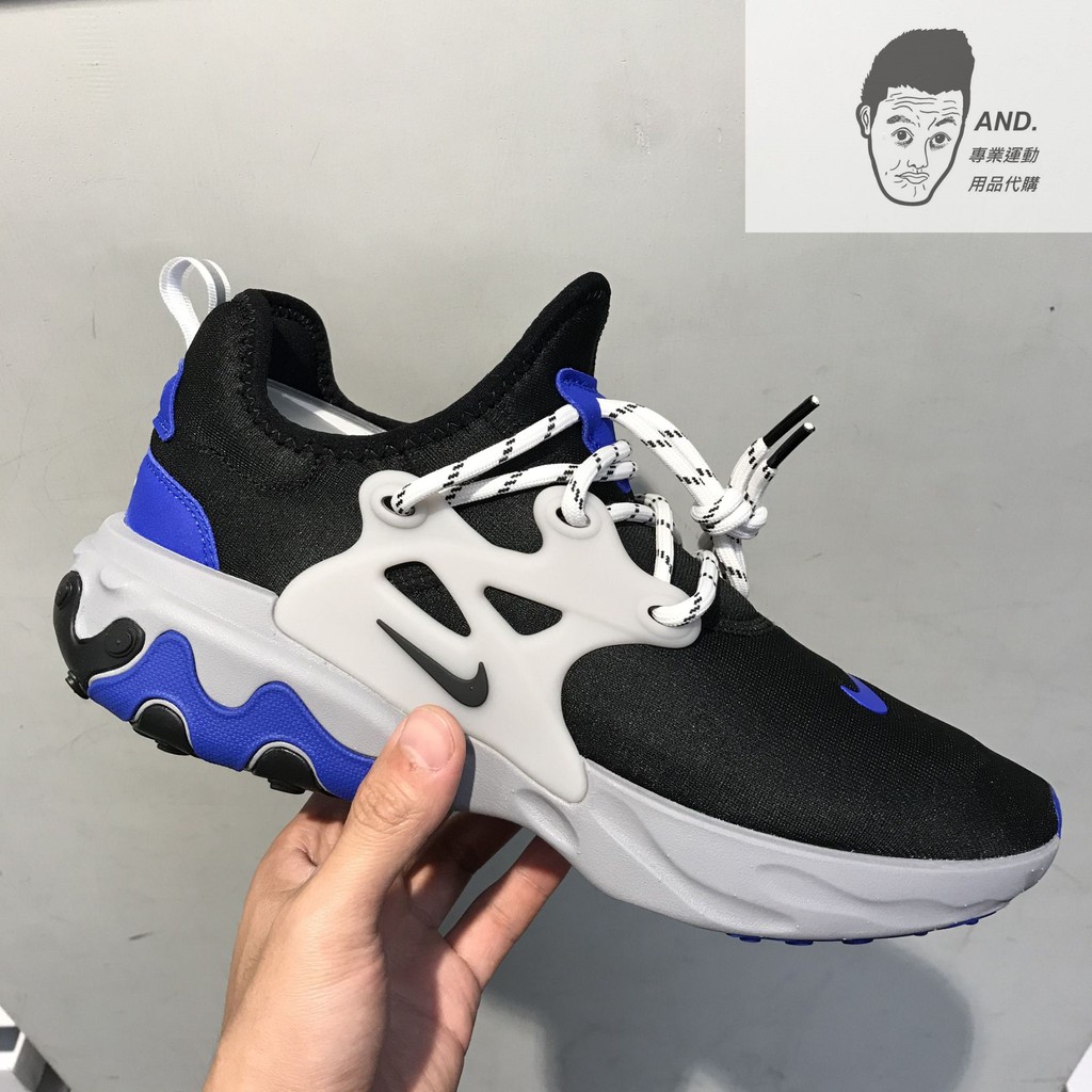 【AND.】NIKE REACT PRESTO 藍黑 慢跑 襪套 休閒 穿搭 男款 AV2605-005