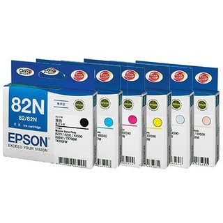 EPSON 82N原廠六色墨水匣R270/R290/RX690/T50/TX700/TX800/TX820