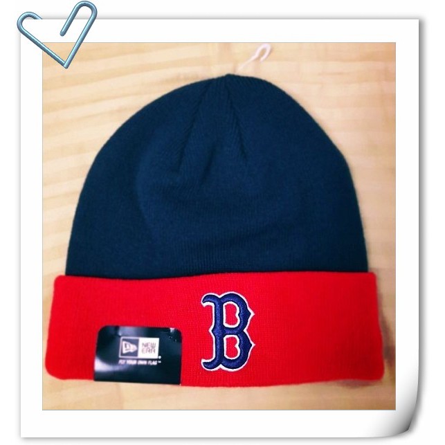 棒球 防寒 毛帽 禦寒 Boston Red Sox NEW ERA MLB KNIT CAP 紅襪隊 童帽 帽 林子偉