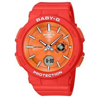 【CASIO】卡西歐 BABY-G WANDERER 霓虹大地運動腕錶-紅 BGA-255-4A 臺灣卡西歐保固一年